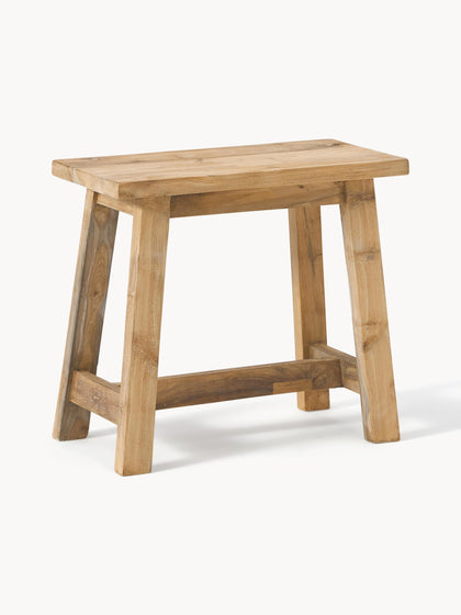 Westwing Collection Hocker Lawas aus Teakholz