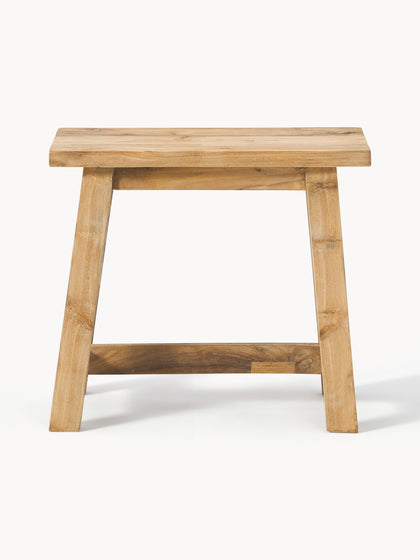Westwing Collection Hocker Lawas aus Teakholz Schlussverkauf