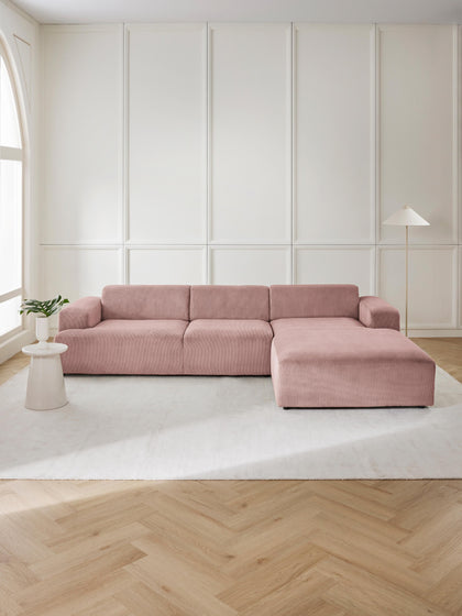 Westwing Collection Cord-Ecksofa Melva (4-Sitzer) Blitzverkäufe