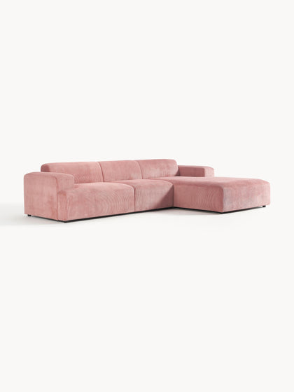 Westwing Collection Cord-Ecksofa Melva (4-Sitzer) Blitzverkäufe