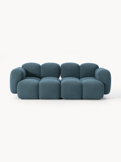 Westwing Collection Modulares Sofa Tayla (3-Sitzer) aus Bouclé