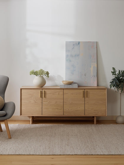 Westwing Collection Sideboard Diana aus Eichenholz Flash Sale