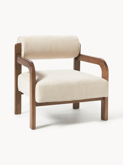 Westwing Collection Loungesessel Raymond aus Eschenholz