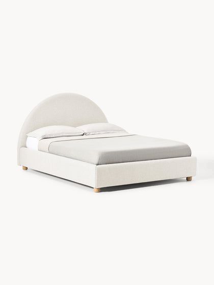 Westwing Collection Polsterbett Ebba mit Stauraum