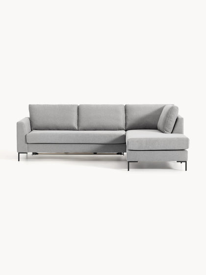 Westwing Collection Schlafsofa Luna (3-Sitzer) mit Matratze