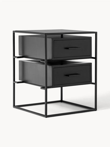 Westwing Collection Nachttisch Lyle aus Mangoholz