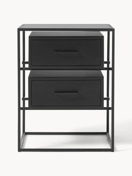 Westwing Collection Nachttisch Lyle aus Mangoholz Online Outlet