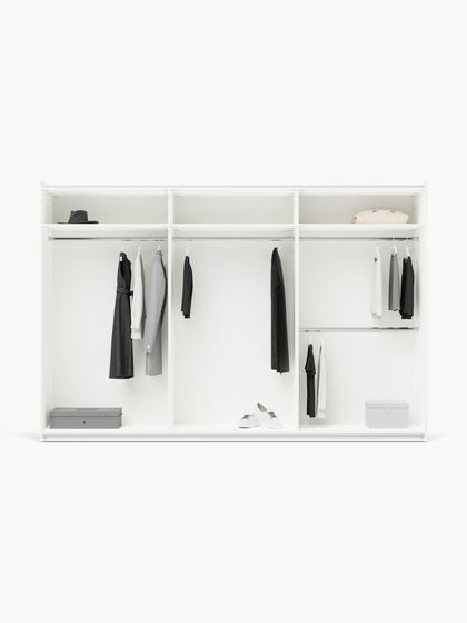 Westwing Collection Modularer Schwebetürenschrank Charlotte 300 cm Breite mehrere Varianten Riesige Ersparnisse