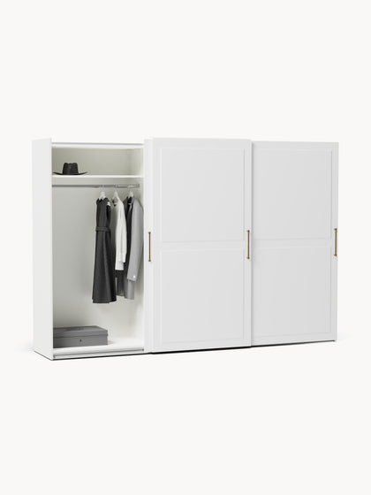 Westwing Collection Modularer Schwebetürenschrank Charlotte 300 cm Breite mehrere Varianten Riesige Ersparnisse