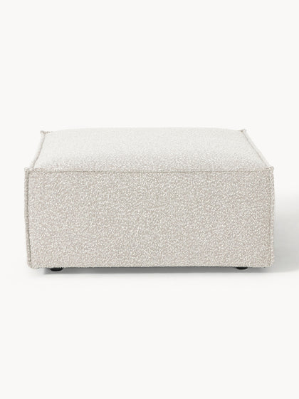 Westwing Collection Sofa-Hocker Lennon aus Bouclé Super Rabatt