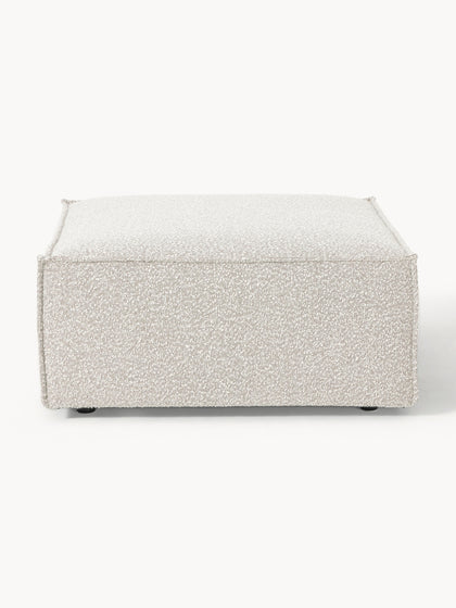 Westwing Collection Sofa-Hocker Lennon aus Bouclé Super Rabatt