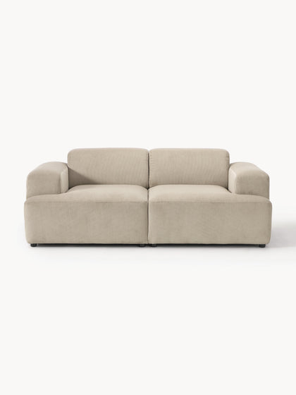 Westwing Collection Cord-Sofa Melva (2-Sitzer) Clearance-Verkauf