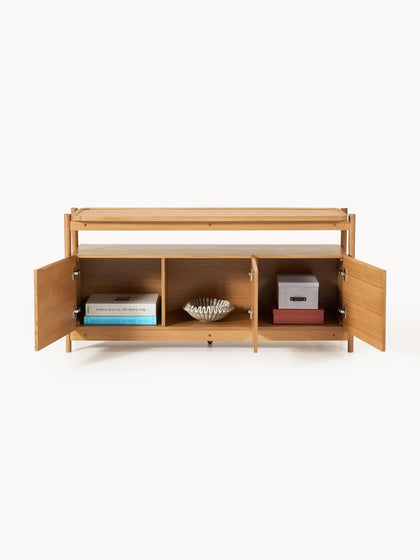 Westwing Collection Holz-Sideboard Libby Kostenloser Versand international