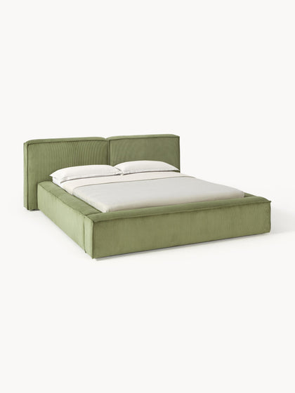 Westwing Collection Polsterbett Lennon aus Cord