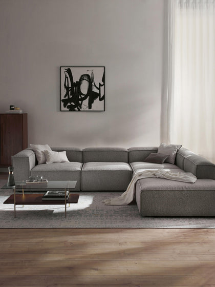 Westwing Collection Modulares XL-Ecksofa Lennon aus Bouclé Online