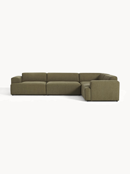Westwing Collection Großes Ecksofa Melva (4-Sitzer) Outlet