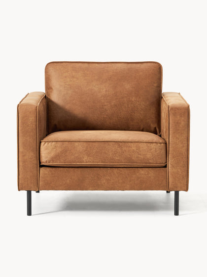 Westwing Collection Sessel Hunter aus recyceltem Leder Auslauf