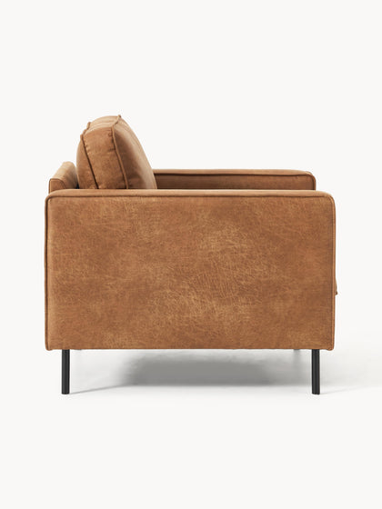 Westwing Collection Sessel Hunter aus recyceltem Leder Auslauf