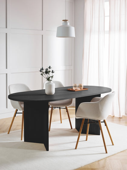 Westwing Collection Ovaler Holz-Esstisch Toni 200 x 90 cm Hotsell