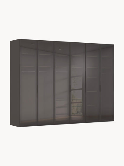 Westwing Collection Drehtürenschrank Skat Shine mit Innenbeleuchtung in verschiedenen Größen