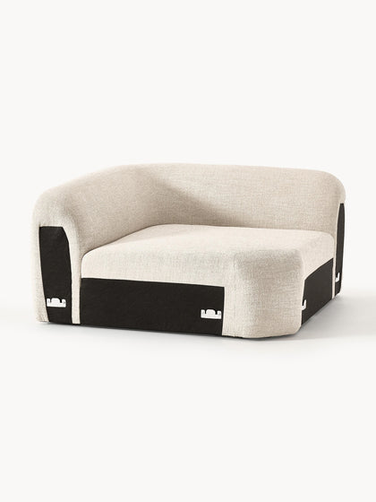 Westwing Collection Abgerundetes Eckmodul Wolke aus Bouclé Günstig kaufen