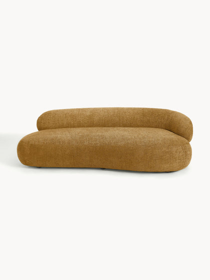 Westwing Collection Sofa Alba (3-Sitzer) aus Teddy-Bouclé