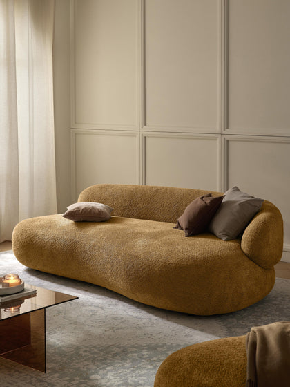 Westwing Collection Sofa Alba (3-Sitzer) aus Teddy-Bouclé Cyber Monday