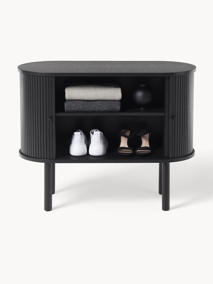 Westwing Collection Kleines Sideboard Calary mit geriffelter Front Muttertagsangebot