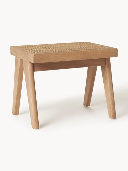 Westwing Collection Hocker Sissi mit Wiener Geflecht