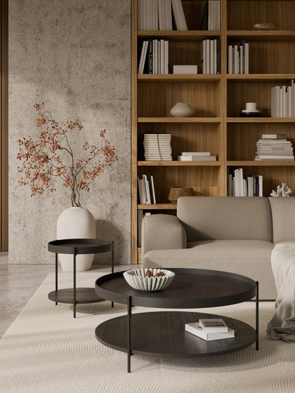 Westwing Collection Runder Holz-Couchtisch Renee Kauf eins, bekomm eins gratis