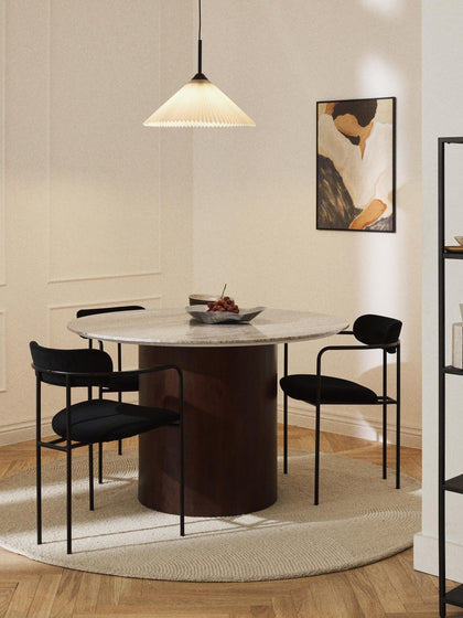 Westwing Collection Runder Marmor-Esstisch Abby Ø 120 cm Sonderangebote