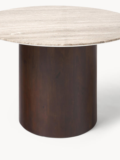 Westwing Collection Runder Marmor-Esstisch Abby Ø 120 cm Sonderangebote