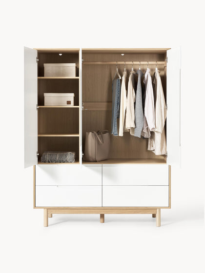 Westwing Collection Kleiderschrank Cassy 3-türig Kostenlose Rückgabe