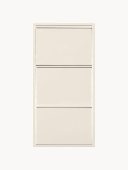 Westwing Collection Wand-Schuhschrank Caruso mit Klappfächern