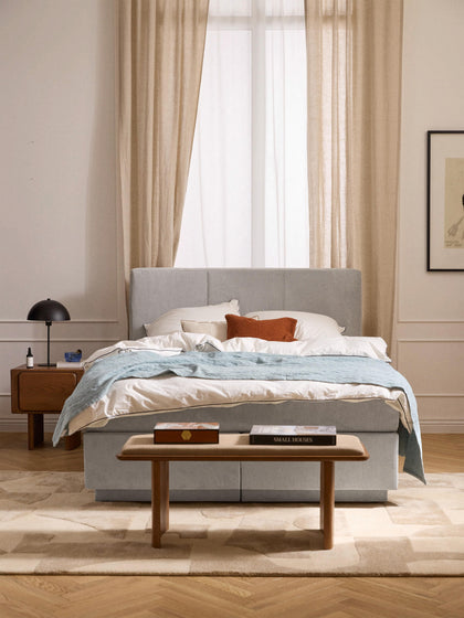 Westwing Collection Boxspringbett Oberon mit Stauraum Letzter Tag
