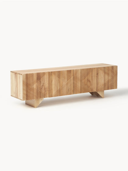 Westwing Collection Lowboard Louis aus Eschenholz