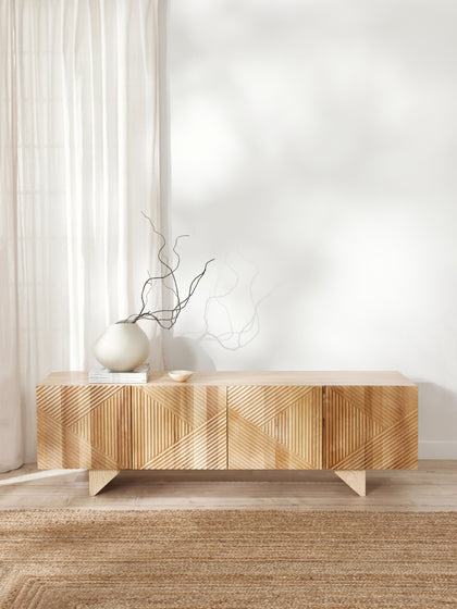 Westwing Collection Lowboard Louis aus Eschenholz Bis zu 65% Rabatt