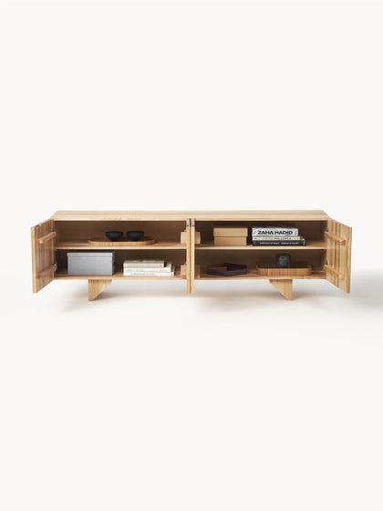 Westwing Collection Lowboard Louis aus Eschenholz Bis zu 65% Rabatt