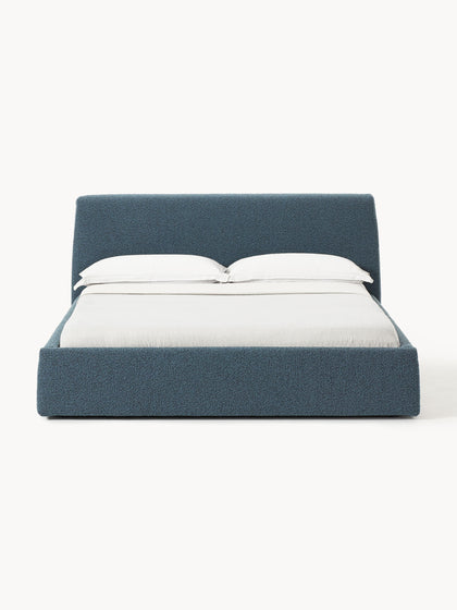 Westwing Collection Bouclé-Polsterbett Cloud mit Stauraum Sonderangebot der Fabrik