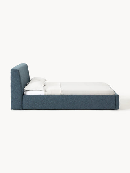 Westwing Collection Bouclé-Polsterbett Cloud mit Stauraum Sonderangebot der Fabrik