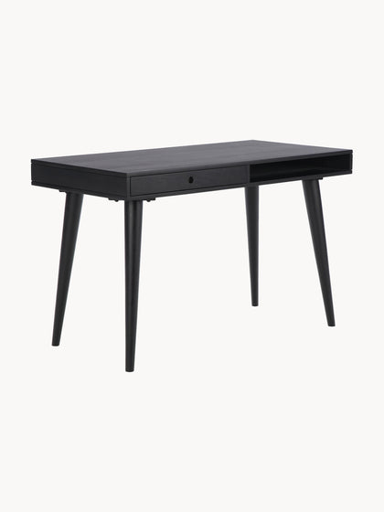 Westwing Collection Schreibtisch Tova aus Massivholz mit Schublade