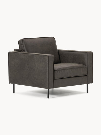 Westwing Collection Sessel Hunter aus recyceltem Leder