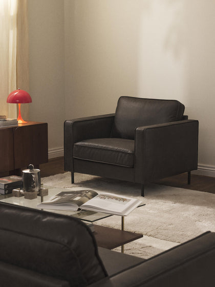 Westwing Collection Sessel Hunter aus recyceltem Leder Speichern exportieren
