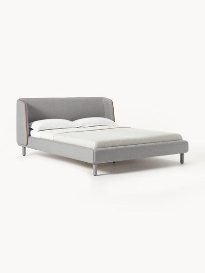 Westwing Collection Polsterbett Luma mit Kopfteil