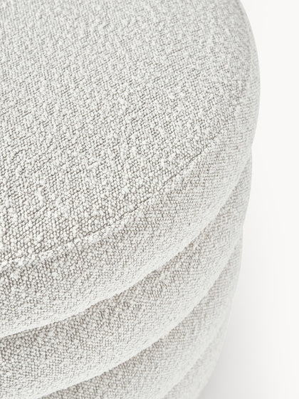 Westwing Collection XL Bouclé-Polsterhocker Alto mit Stauraum zollfrei