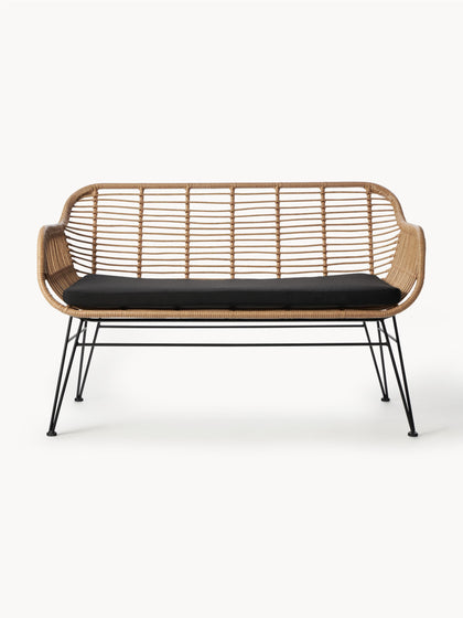 Westwing Collection Polyrattan-Sitzbank Costa
