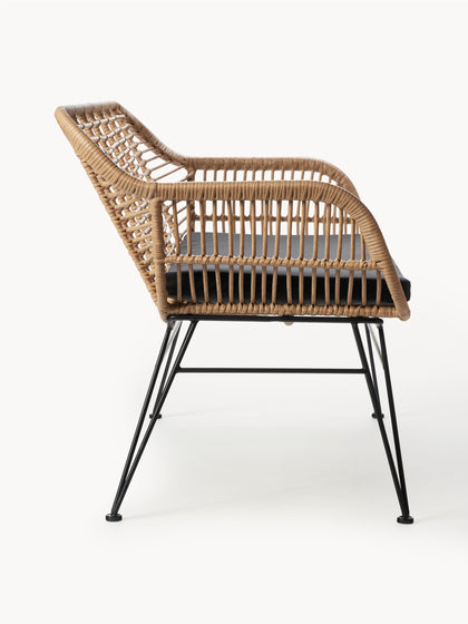 Westwing Collection Polyrattan-Sitzbank Costa 2025