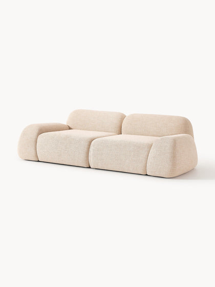 Westwing Collection Modulares Sofa Wolke (3-Sitzer) aus Bouclé Auslauf