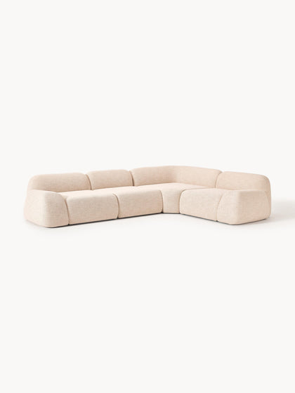 Westwing Collection Modulares Ecksofa Wolke (4-Sitzer) aus Bouclé Hotsell
