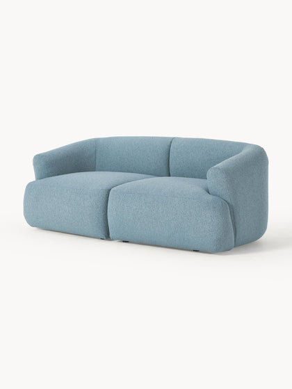 Westwing Collection Modulares Bouclé-Sofa Sofia (2-Sitzer) Fabrikverkauf